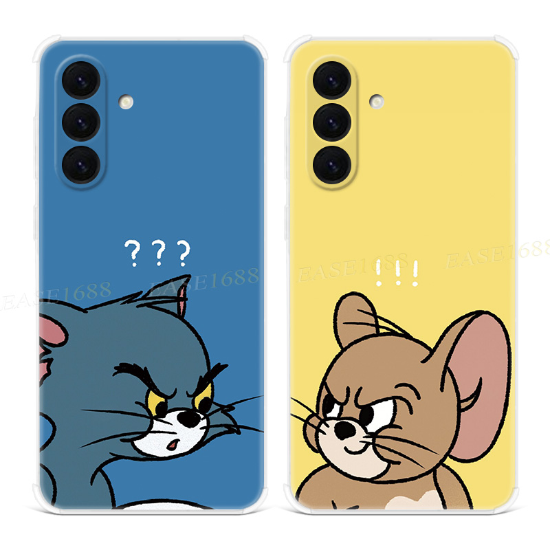 卡通猫和老鼠适用三星A56手机壳A55A54A53A52A36A35A34A33A26A16A15A14A06可爱情侣汤姆猫杰瑞鼠女款软胶