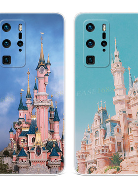 少女心城堡适用于华为p60手机壳P50p40p30p20pro+文艺p10p9plus可爱复古超薄唯美女款软e十art