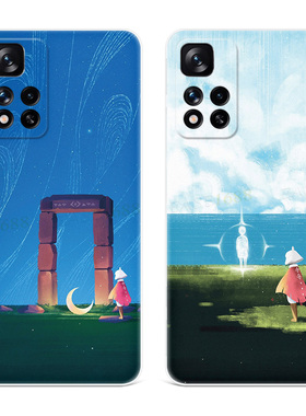 二次元光遇适用小米红米note12手机壳11t可爱10pro+文艺小清新9/8/7/5探索版4x女款软十