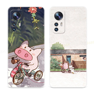 可爱小猪猪适用小米15手机壳17/14/13/12/11promax少女心T卡通ultra搞怪青春版x个性创意s女款防摔软mi