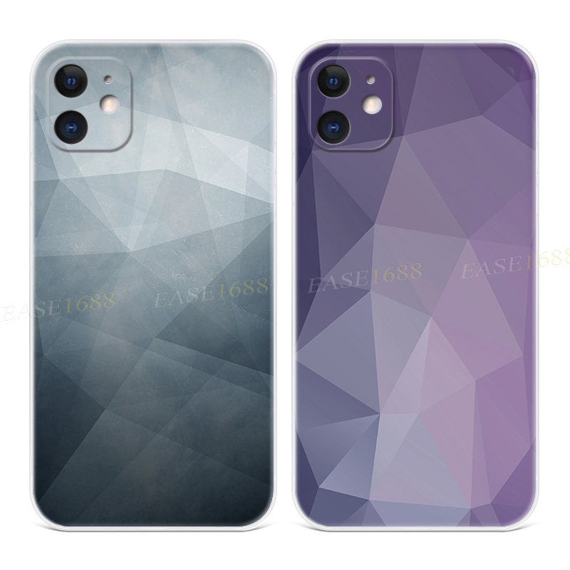 几何图案适用iPhone11苹果12手机壳17air/16/15/14/13/7/8/6plus低调XR文艺promax简约男生mini女款软se