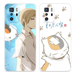 可爱猫咪老师适用小米红米note14手机壳13/12/11pro+卡通turbo夏目友人帐女款防摔软十