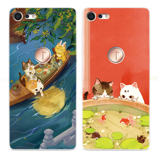 古典文艺猫咪适用锤子坚果pro3手机壳中国风R2可爱卡通小清新女款轻薄耐脏全包软