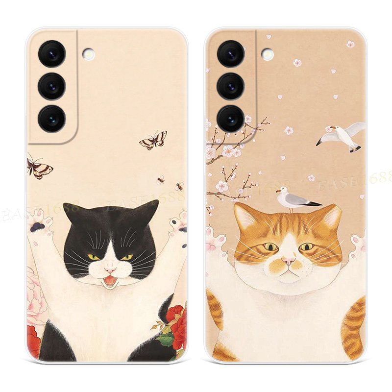 中国风猫咪适用三星s23s22..手机