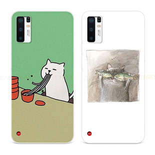 创意吃货猫适用锤子坚果pro3手机壳R2可爱卡通搞怪猫咪女款简约文艺小清新全包轻薄软