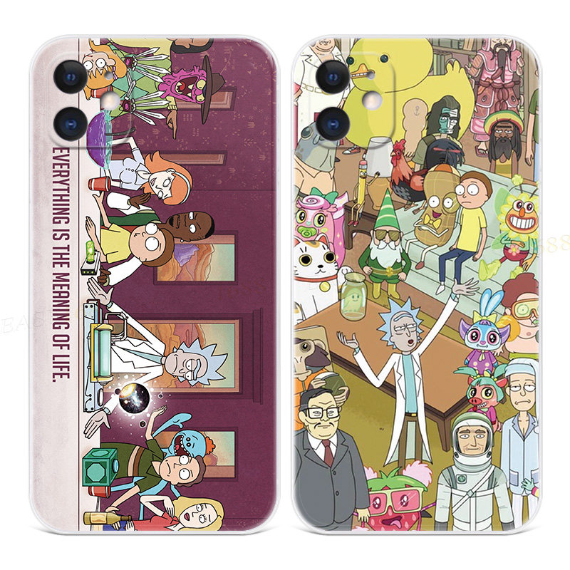 动漫莫迪适用iphone11苹果12手机壳17air/16/15/14/13/7/8/6plus瑞克和莫蒂promax卡通XR可爱mini女款软