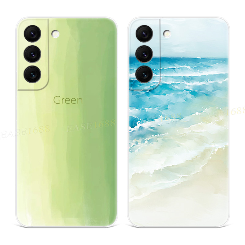 渐变海浪适用三星手机壳软文艺