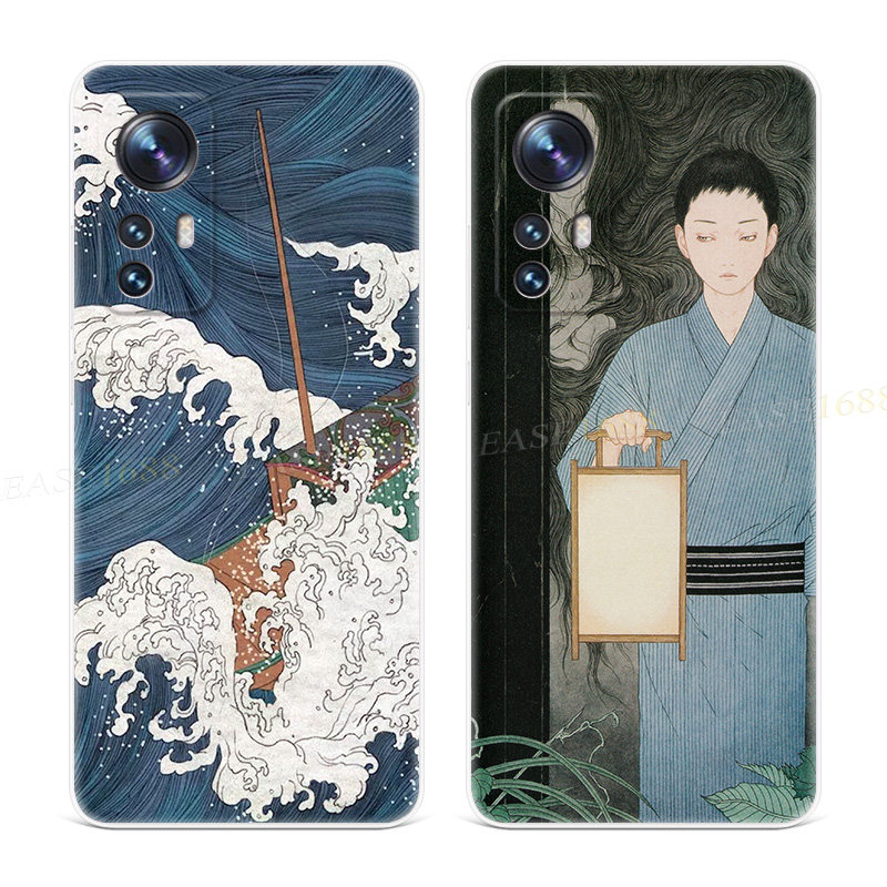 浮世绘男生适用小米15手机壳17/14/13/12/11promax日系T创意ultra青春版x古风文艺s个性女款防摔软mi
