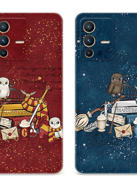 魔法猫头鹰适用vivo s17手机壳s18s16s15pro可爱s12s10s9s7t哈利波特x23幻彩版x21i卡通女款超薄新款软6a