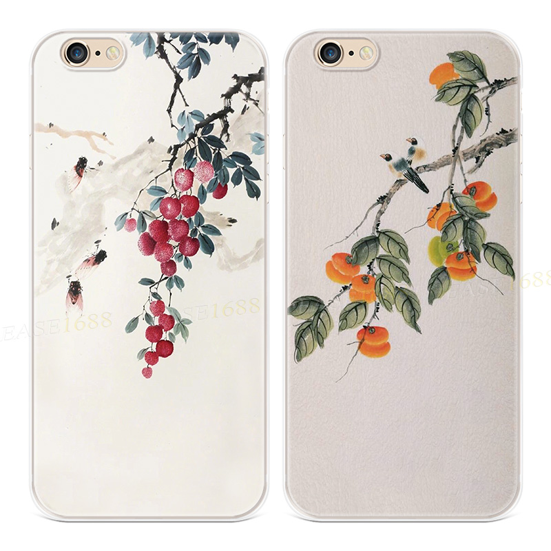 荔枝寓意适用iphone8plus苹果x手机壳6s7复古xsmax文艺xr女款软5se第