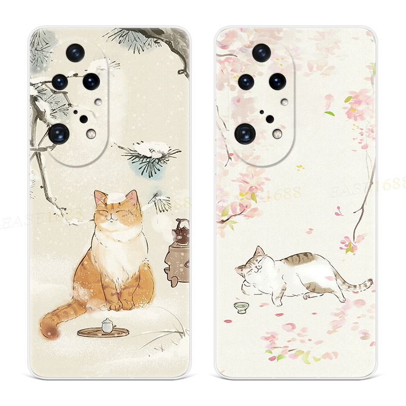 中国风猫咪使用荣耀手机壳软