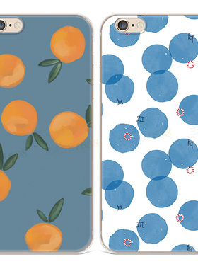 复古橘子适用iphone7plus苹果13手机壳6s8文艺14promax女款超薄软se第二2三3代六七八