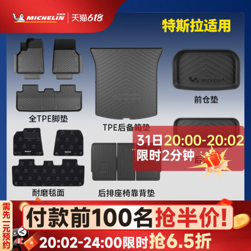 米其林焕新版特斯拉Y/3脚垫