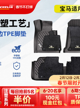 米其林全TPE汽车脚垫宝马X1X3LX5L 3系320LI 325LI 5系525Li530LI