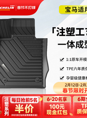 米其林全TPE汽车脚垫宝马X1X3LX5L 3系320LI 325LI 5系525Li530LI