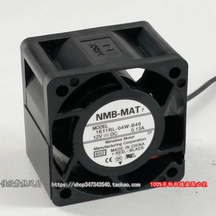 全新原装NMB 1611RL-04W-B46 12V 0.13A 4CM 4028 服务器风扇