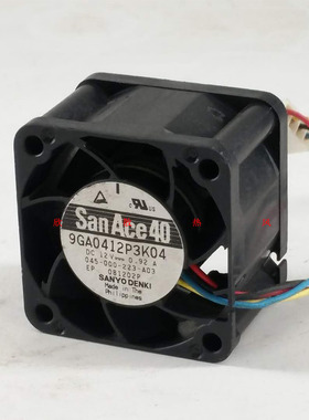 三洋4CM 4028 12V 0.92A 9GA0412P3K04 4线PWM大风量暴力散热风扇