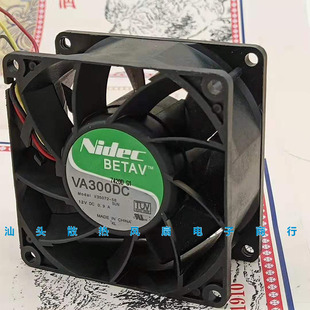 Nidec VA300DC V35072-58 12V 0.9A 8CM 8038服务器机箱散热风扇