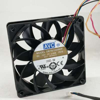 奇宏AVC DBTB1225B2F 12025 12CM DC12V 2.04A PWM温控服务器风扇
