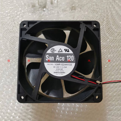 三洋12CM全新变频器风扇SANACE120 109R1224H102 12038 24V 0.25A