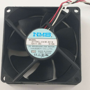0.13A 3110KL 04W NMB 8cm 12V B19 3线静音双滚珠散热风扇 8025