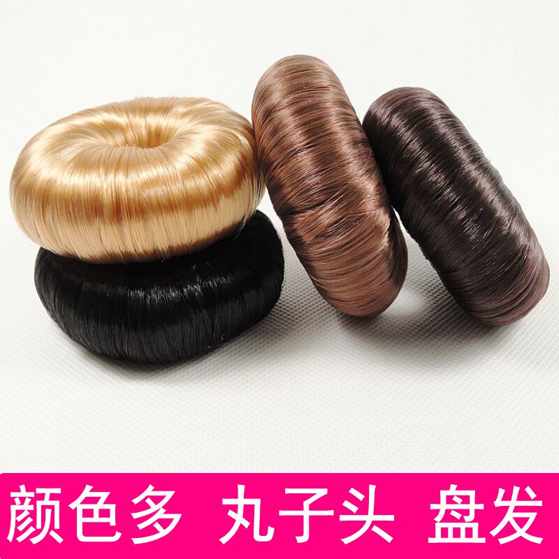 儿童丸子头甜甜圈盘发器小女孩公主花苞头蓬松造型头饰懒人发饰品