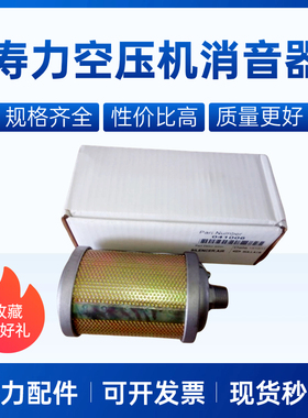螺杆空压机消音器寿力消声器静音过滤器041006接口4分6分1寸1寸半