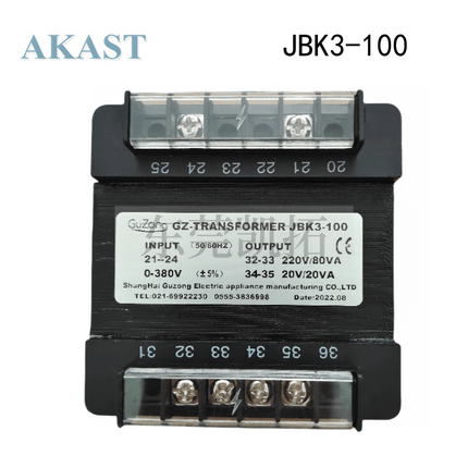 GUZONG控制机床变压器JBK31-100JBK31-80JBK31-160谷总螺杆空压机
