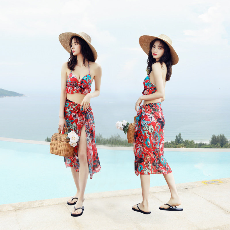 Swimsuit summer Three Cover the belly conservative have more cash than can be accounted for 2022 Small chest Gather sexy Bikini swimsuitin the Sports/Yoga/Fitness/Fans supplies , Swim , Bikini  category - from Buy2taobao.com to provide professional Taobao agent buy service