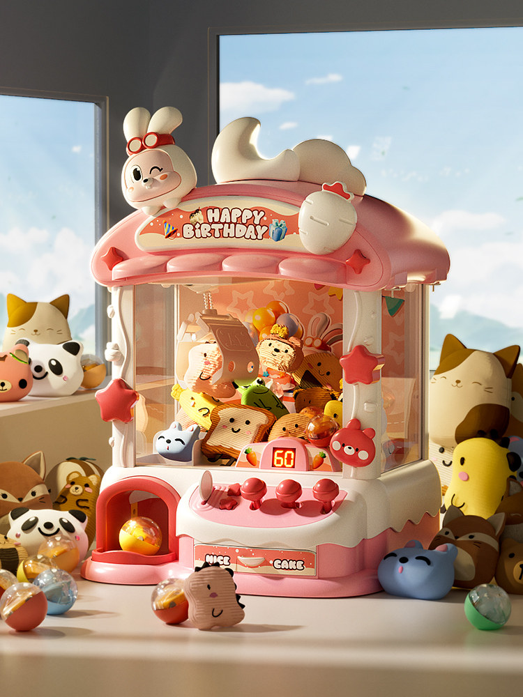 소녀 장난감 생일 새해 선물 2024 새로운 핫 모델 소녀와 어린이 발톱 기계 작은 가구