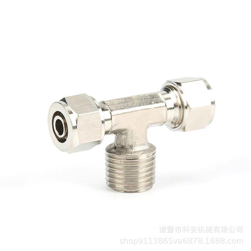TF外牙快拧三通 气动气管快速接头 外丝快拧三通新