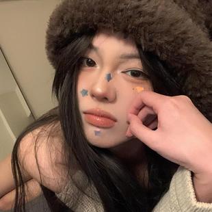 星星痘痘贴水胶体痘印吸脓净痘贴隐形化妆贴彩色五角星可爱图案贴