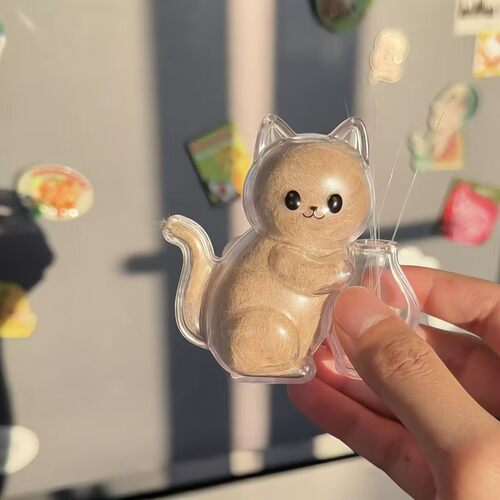 猫毛胡须收集冰箱贴磁吸
