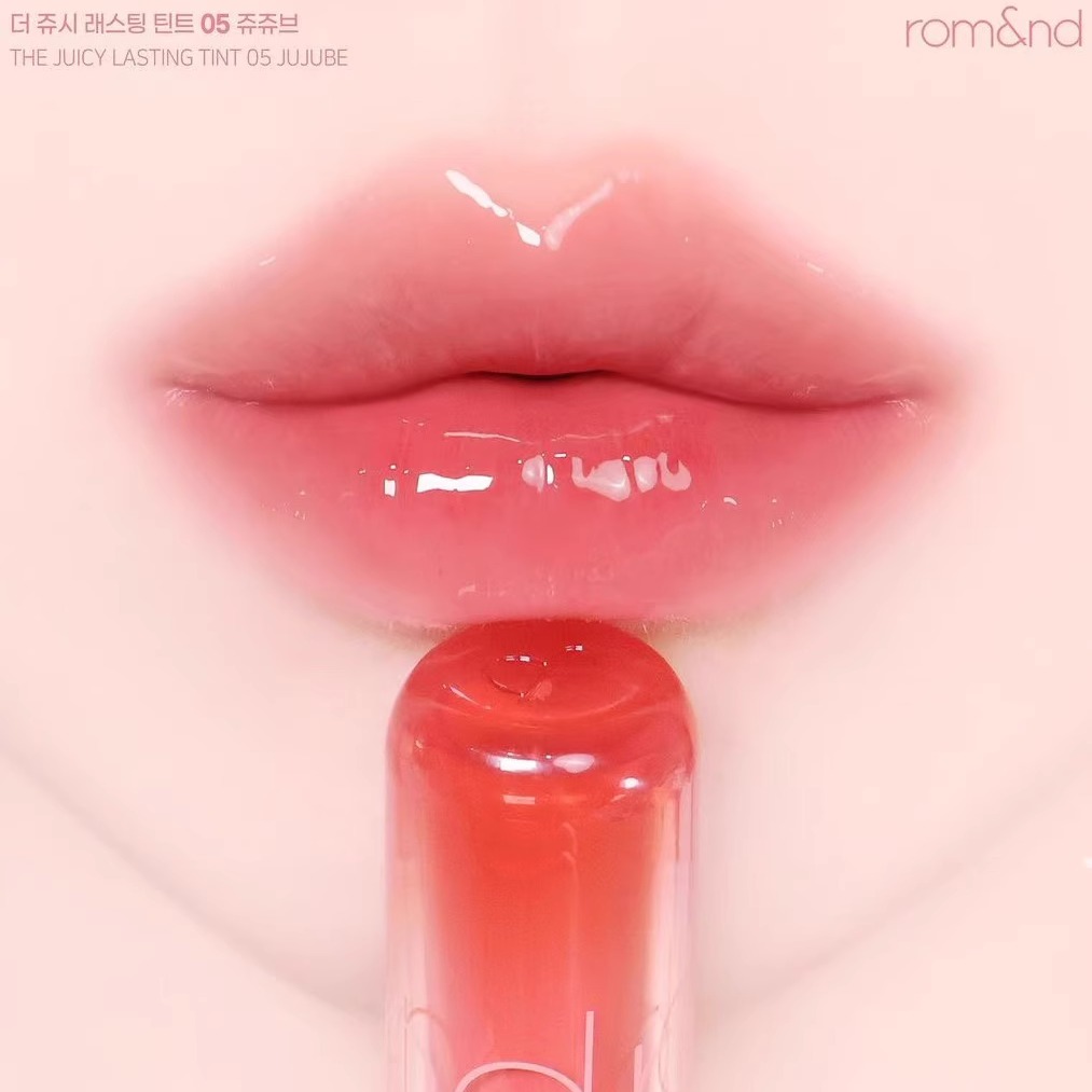 Romand果汁唇釉The Juicy镜面滋润水光玻璃唇05Jujube红枣口红女