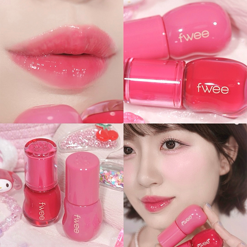 韩国fwee唇釉3D立体光泽唇彩3d变色水光4D丰唇镜面唇蜜嘟嘟唇叠涂