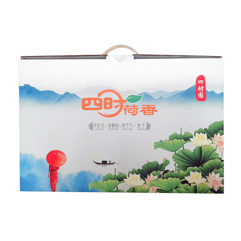 贵港特产 四时园 四时荷香四合一 礼盒 荷美覃塘基地