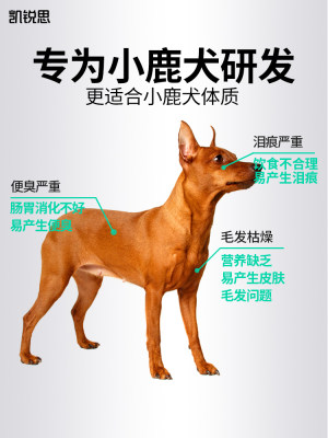 凯锐思小鹿犬狗粮专用粮成犬幼犬粮通用型小型犬奶糕10kg20斤装