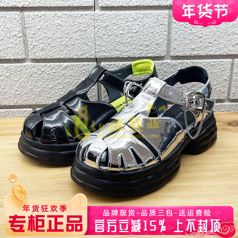 正品Kiss Kitty女鞋促销夏款ins风松糕猪笼鞋罗马凉鞋SA43149-39