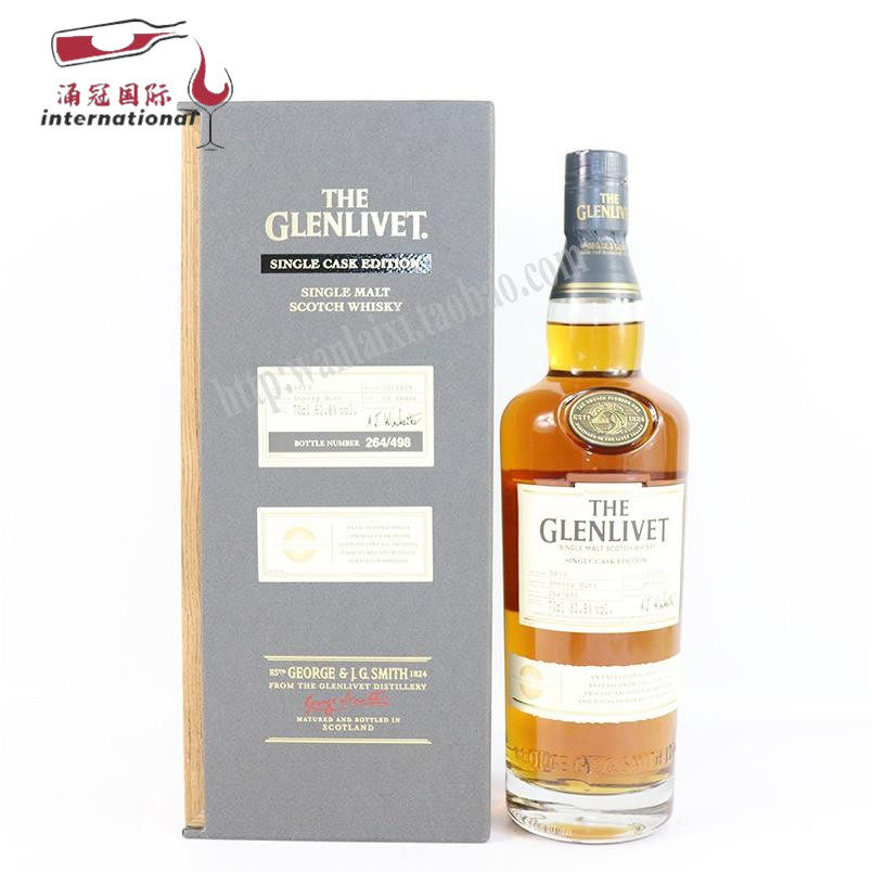 格兰威特18年雪莉桶陈酿单桶版单一麦芽苏格兰威士忌THEGLENLIVET