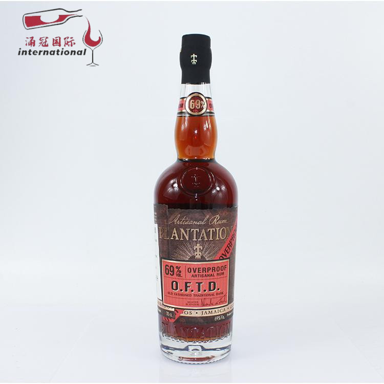 蔗园传统黑朗姆酒 高度数莱姆酒 plantation overproof 69度 洋酒