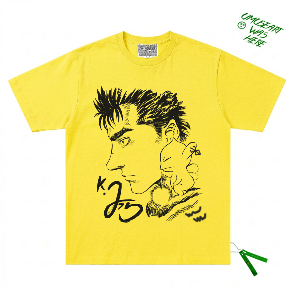 剑风传奇格斯涂鸦街头漫画男女同款短袖T恤暗黑系线条素描上衣