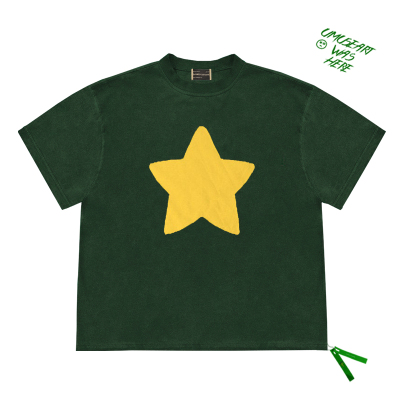 Steven Universe Star史蒂文宇宙之星黄色五角星印花图案短袖T恤