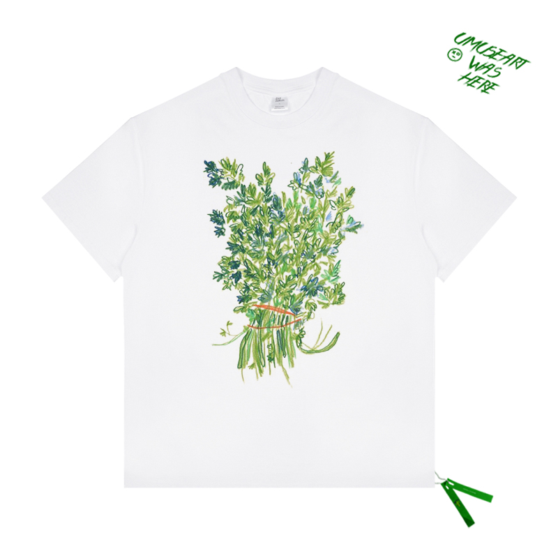 好物推荐！宽松oversize宽松百搭手绘创意印花ins情侣款短袖T恤