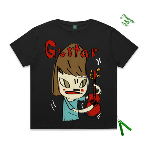 欧美街头潮牌短袖t恤ins油画印花