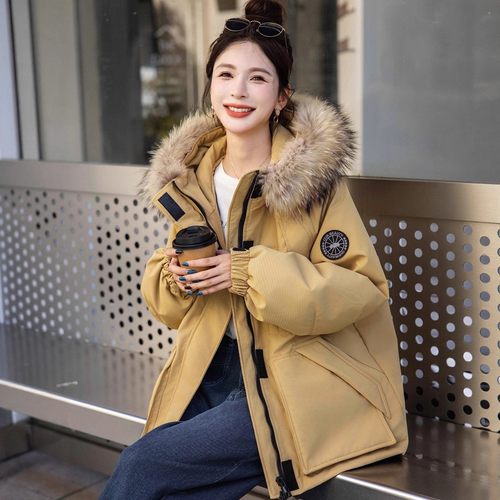 加肥加大码羽绒服女装短款孕妇