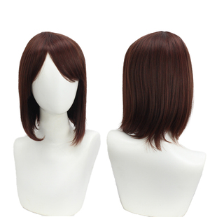 【烈火】咒术回战 家入硝子cosplay假发红棕色短发波波头