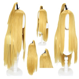 烈火 火影忍者 迪达拉 银魂 来岛又子 头顶呆毛金黄色75cm长直发