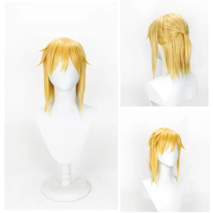 【烈火】赛达尔传说 荒野之息 林克浅金色cos假发