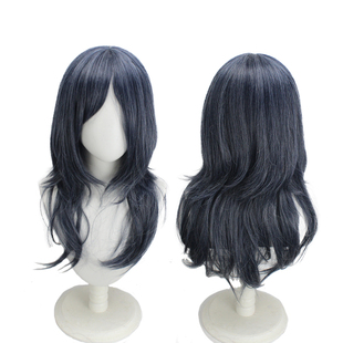【烈火】无期迷途 女局长 长阶 灰蓝色自然长发 cos动漫假发