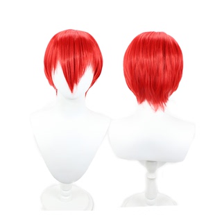 【烈火】拳皇 八神庵 cosplay 红色高温丝收脸短发 动漫cos假发